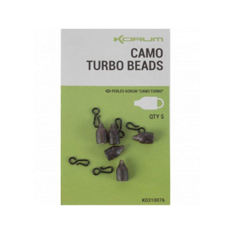 KORUM бусина + застежка Camo Turbo Beads для карповых оснасток — купить в CARPshop