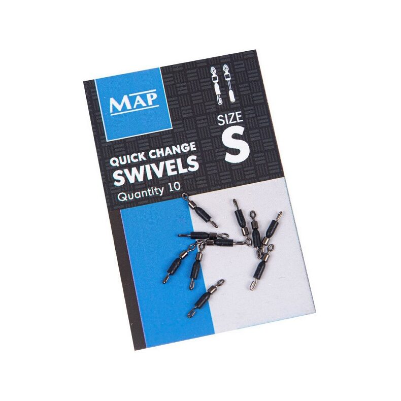 MAP вертлюг с застежкой и конусом Quick Change Swivel Small для карпфишинга — купить в CARPshop