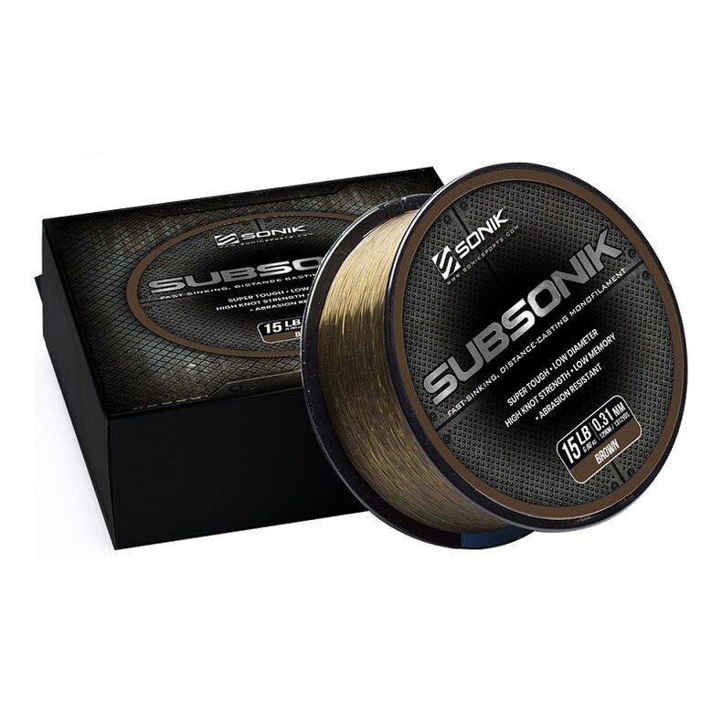 Леска карповая SONIK SUBSONIK 1200м коричневая для карповой рыбалки — купить в CARPshop