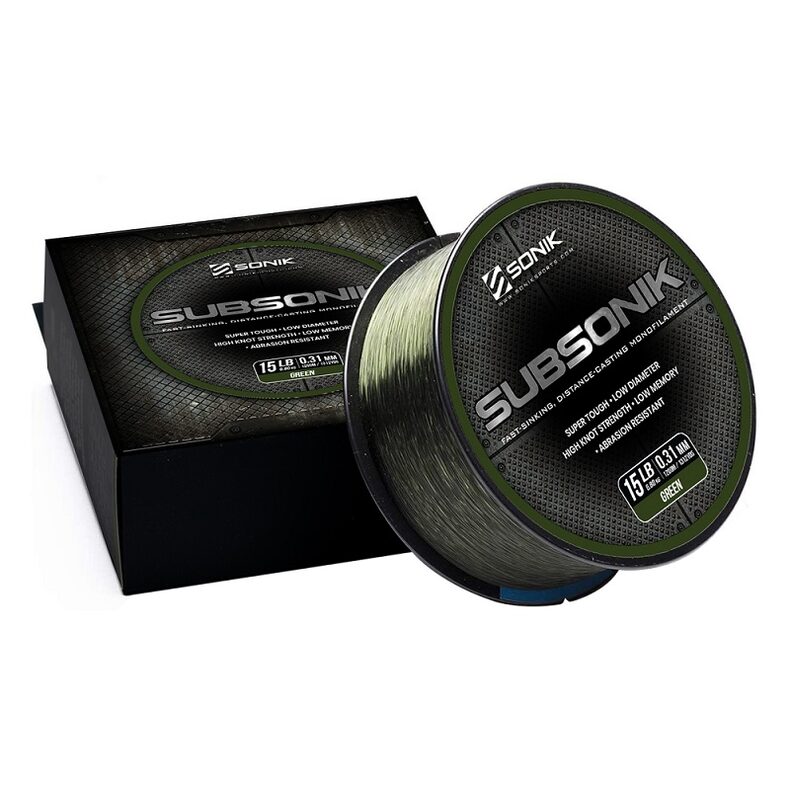 Леска карповая SONIK SUBSONIK зелёная для карпфишинга — CARPshop