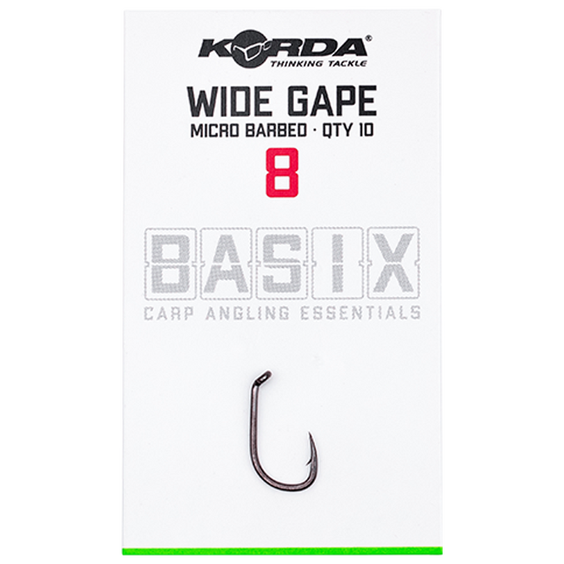 Крючки карповые KORDA BASIX Wide Gape — фото 2 — CARPshop