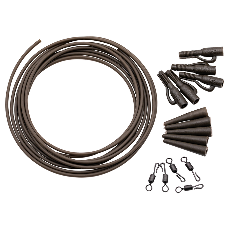 Набор для монтажа KORDA BASIX Lead Clip Action Pack Camo Green — фото 2 — CARPshop
