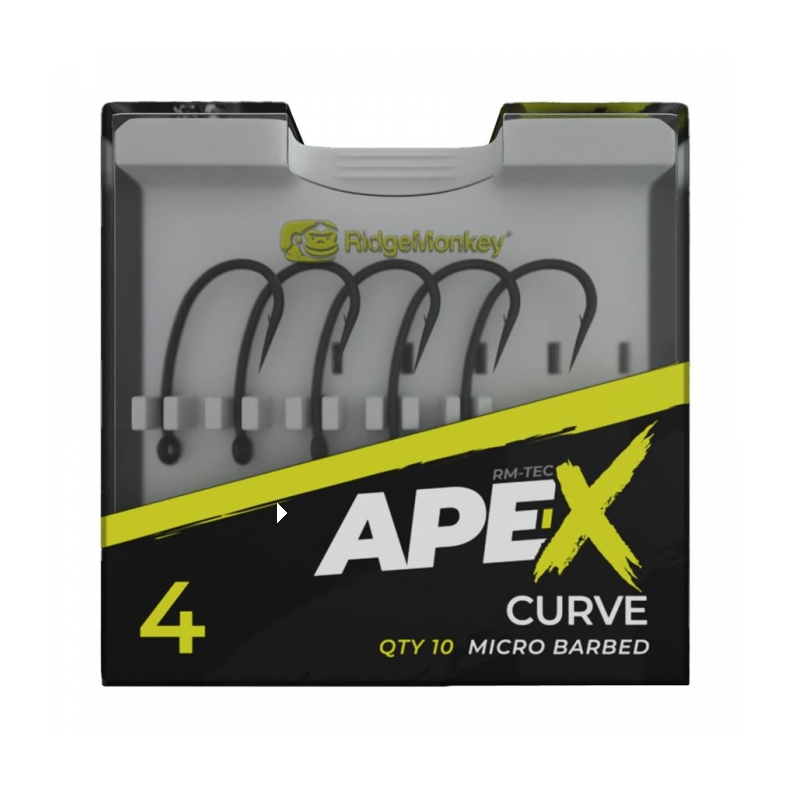 Крючки Ridge Monkey Ape-X Curve Barbed — фото 2 — CARPshop