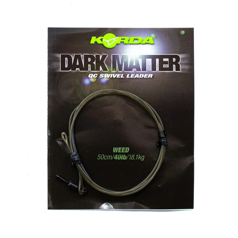 Готовый монолидер с быстросъёмом Korda Dark Matter QC Swivel Leader — фото 2 — CARPshop