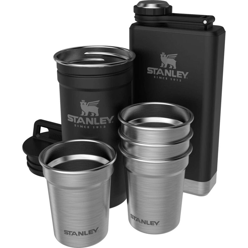 Набор стопок STANLEY Adventure c флягой 0.23L чёрный
