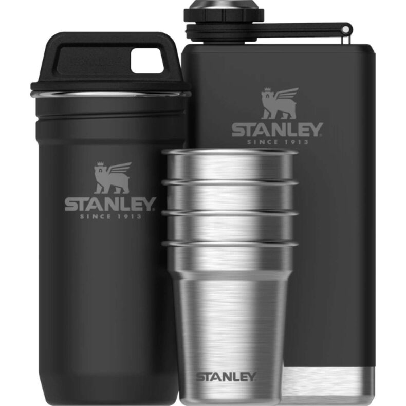 Набор стопок STANLEY Adventure c флягой 0.23L чёрный