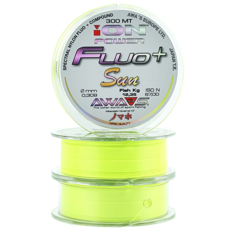 Леска карповая AWA'S ION POWER FLUO+ SUN 600m для ловли карпа — купить в CARPshop