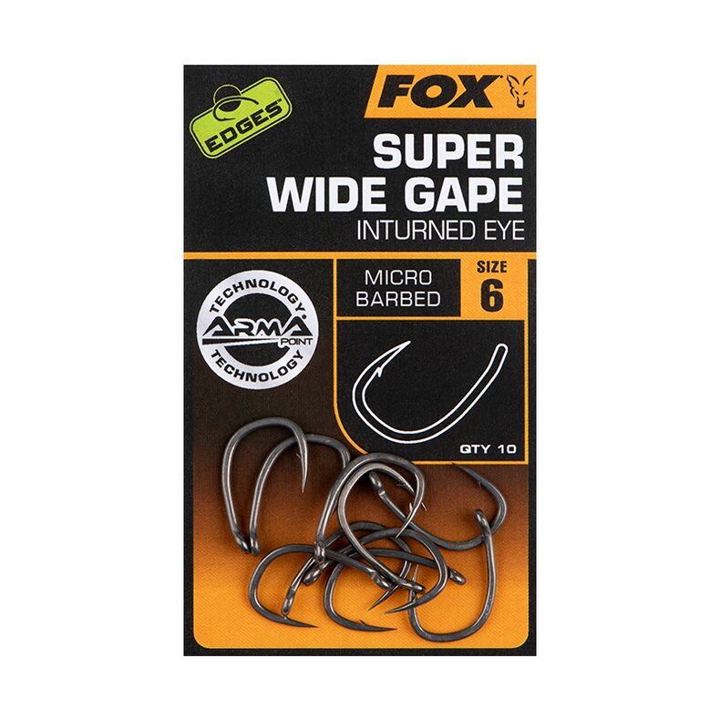 Крючки с загнутым ушком FOX Super Wide Gape EDGES для карпфишинга — CARPshop