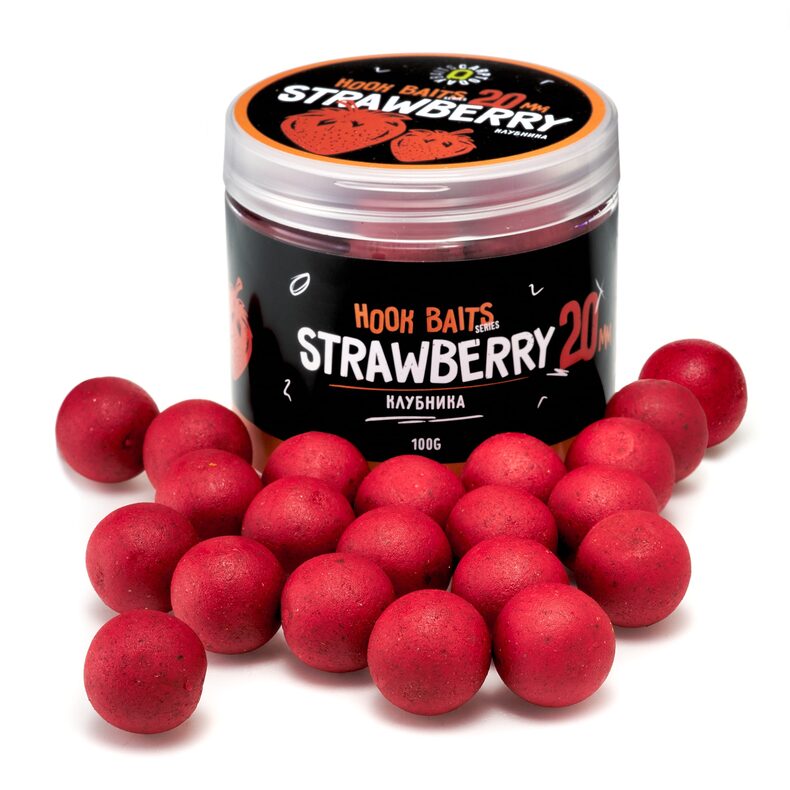 Бойлы насадочные Carptoday Baits Strawberry (Клубника) 20мм для карповой рыбалки — CARPshop