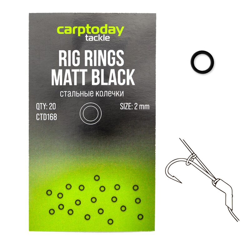 Стальные колечки круглые Carptoday Tackle Rig Rings для карпфишинга — купить в CARPshop