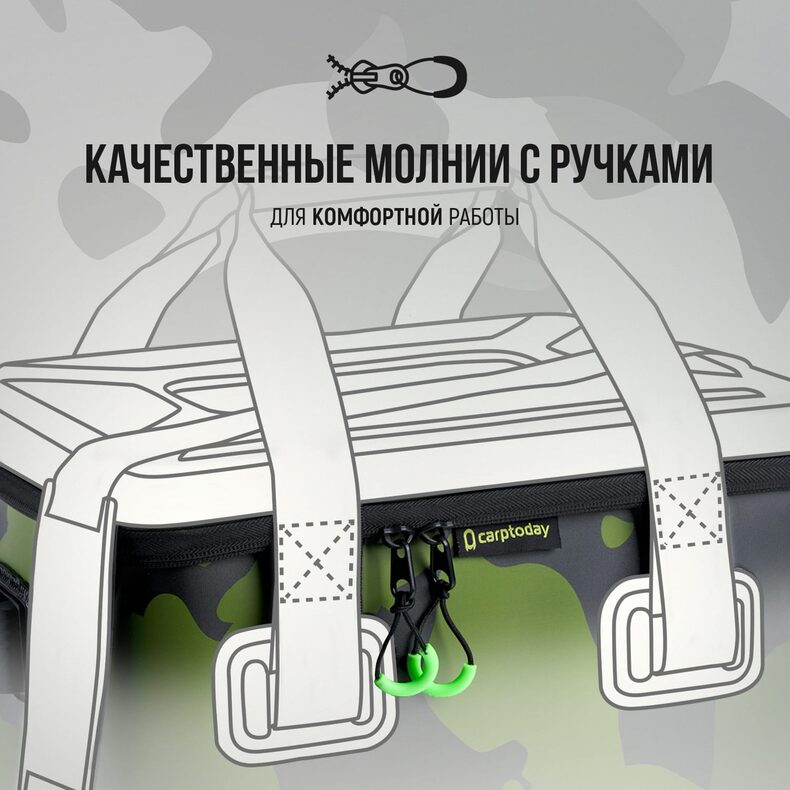 Сумка EVA с жёсткой крышкой Carptoday Aqua Box System 50 литров — фото 11 — CARPshop
