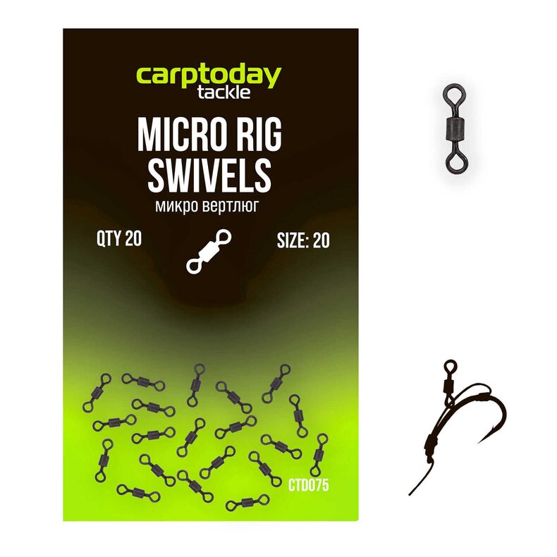 Микро вертлюги Carptoday Micro Rig Swivels для карповых оснасток — купить в CARPshop