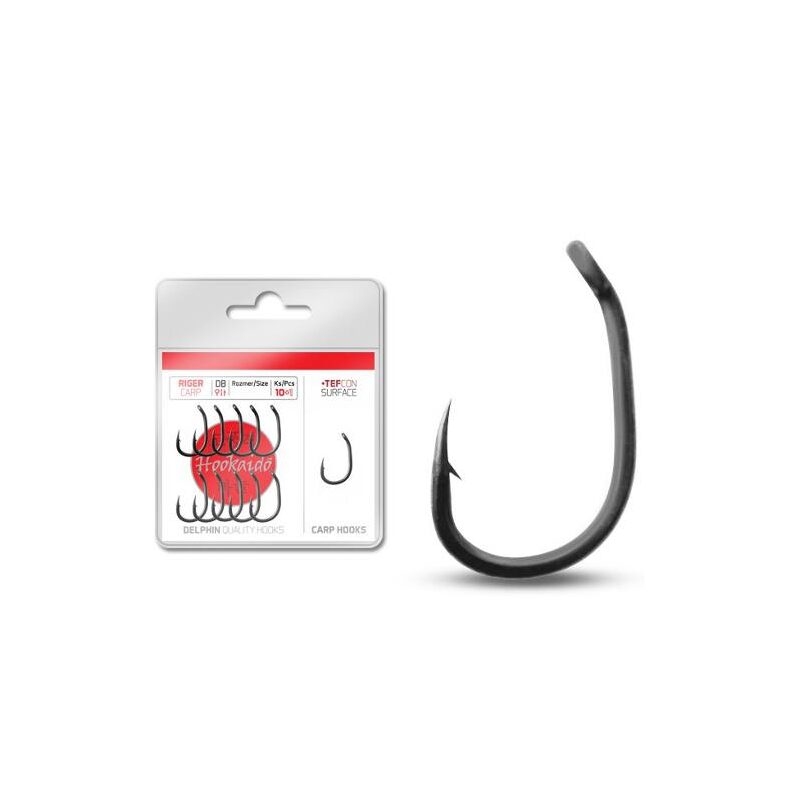 Крючки DELPHIN HOOKAIDO RIGER TEFCON для карпфишинга Trakker — CARPshop