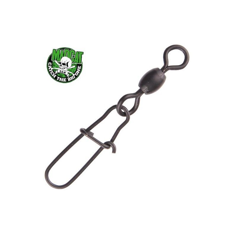 Вертлюг с застежкой POWER SWIVELS + SNAP 140kg для сомовой рыбалки — CARPshop