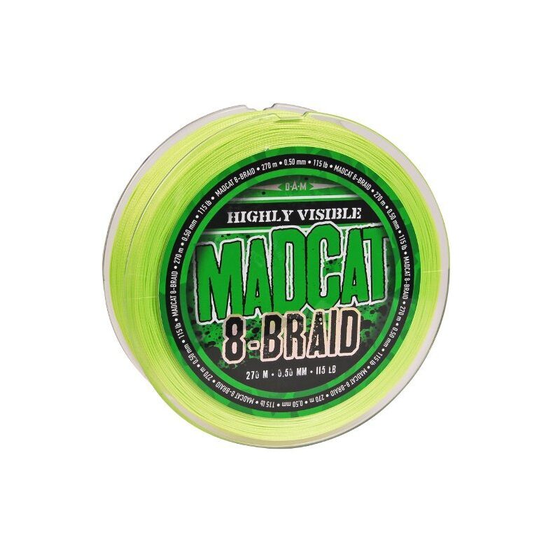 Леска плетеная 8-BRAID FLUORO GREEN 0.60mm для ловли сома — CARPshop