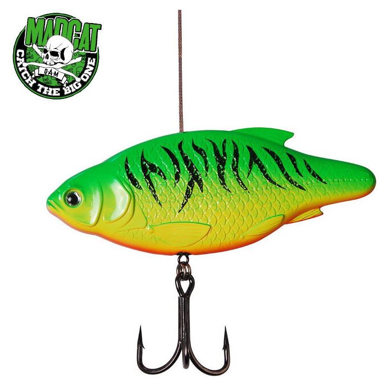 Блесна вертикальная INLINE RATTLER FIRETIGER UV 90g для сомовой рыбалки — CARPshop