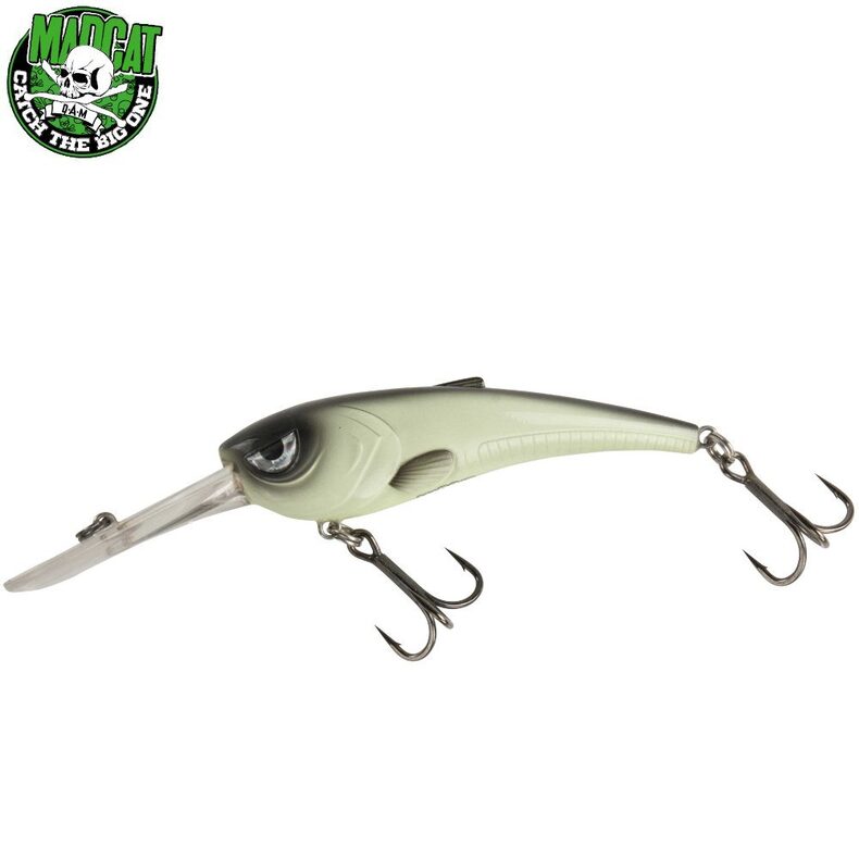 Воблер плавающий MADCAT® CATDIVER Floating GLOW-IN-THE-DARK для сомовой рыбалки — CARPshop