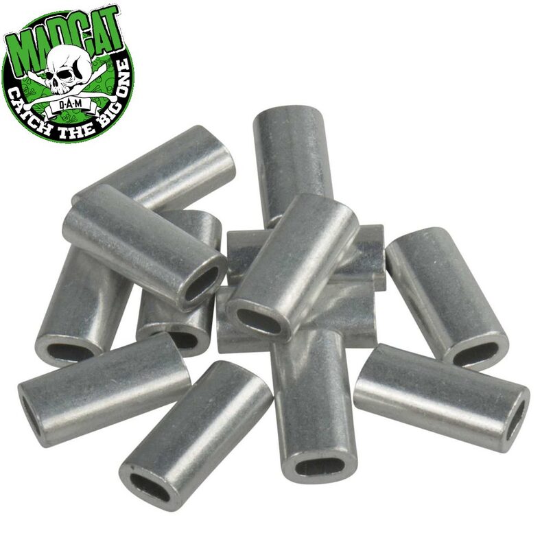 Алюминиевые обжимные трубки MADCAT 1.0mm для сомовой рыбалки — CARPshop