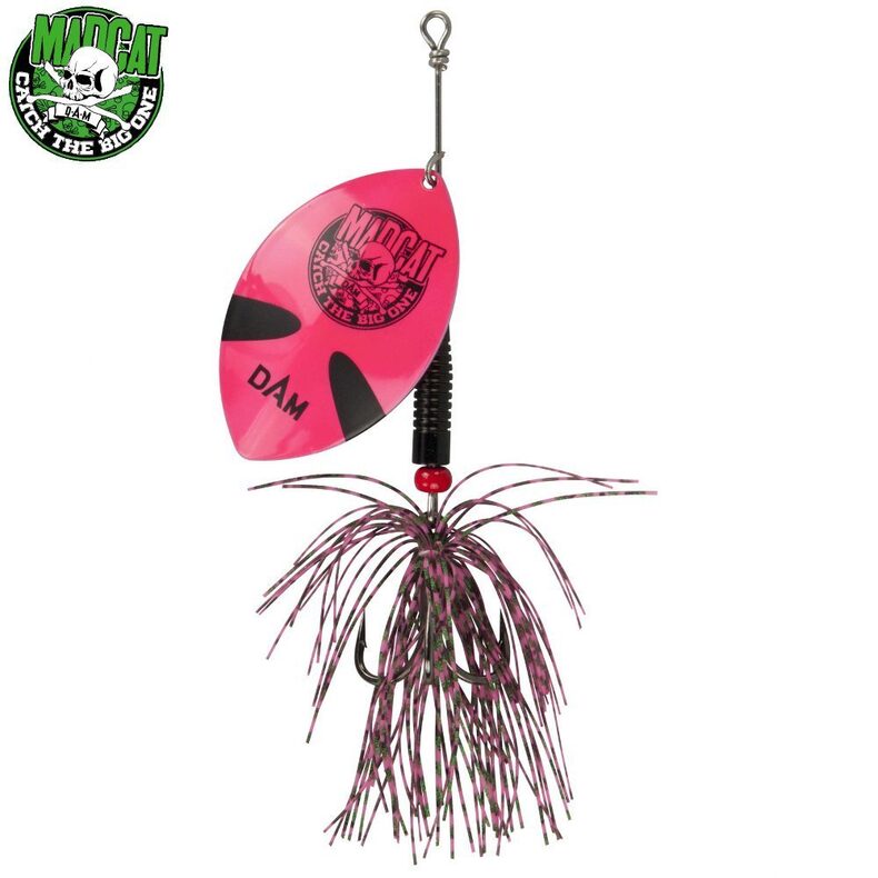 Блесна вращающаяся MADCAT® BIG BLADE SPINNER 55g PINK для ловли сома — CARPshop