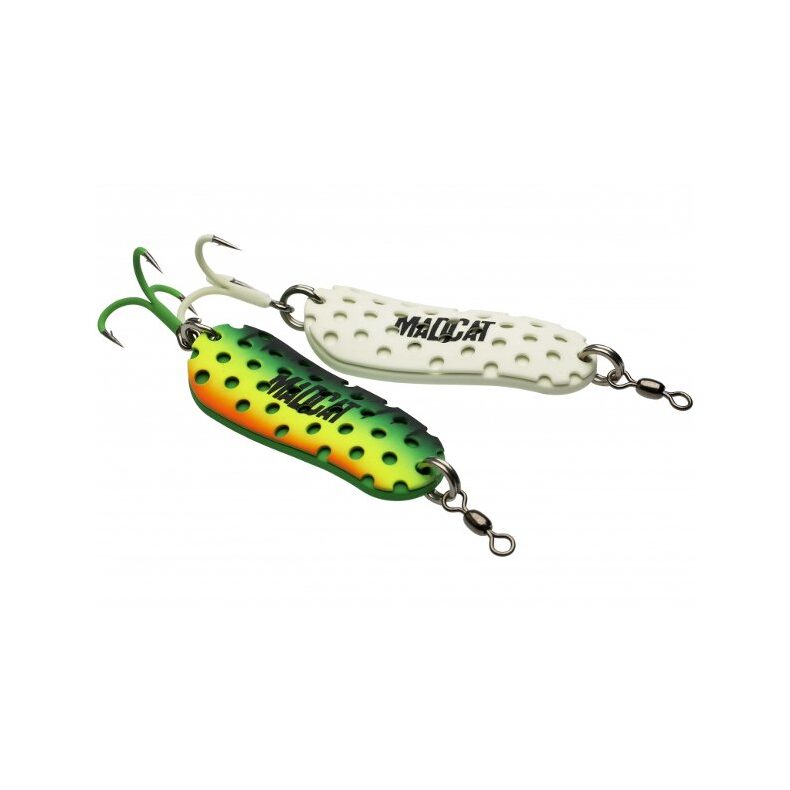 Блесны колеблющиеся MADCAT® A-STATIC TWIN "TURBINE" SPOON - 110g - GLOW-IN-THE-D — фото 2 — CARPshop