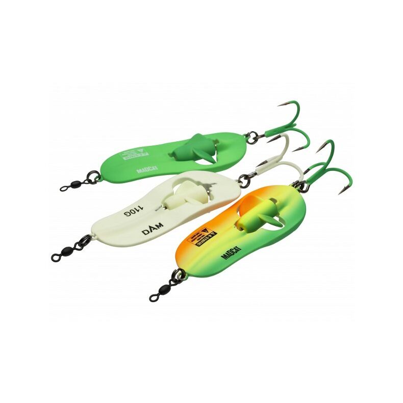 Блесны колеблющиеся MADCAT® A-STATIC RATTLIN' SPOON - 110g - FIRETIGER — фото 2 — CARPshop