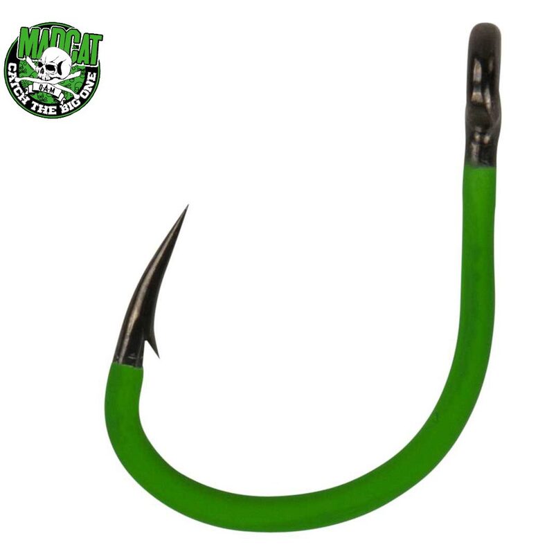Крючки MADCAT A-STATIC JIG Hooks 8/0 для сомовой рыбалки 4шт — CARPshop