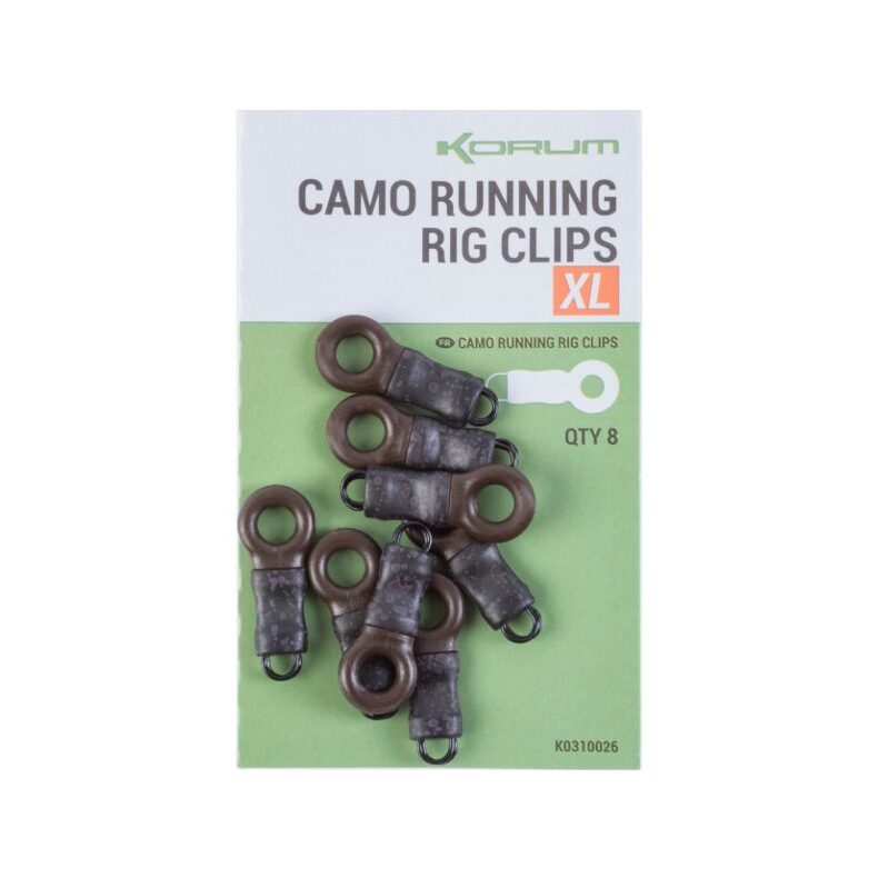 Кольцо с застежкой KORUM Camo Running Rig Clips XLarge для фидерной рыбалки — CARPshop