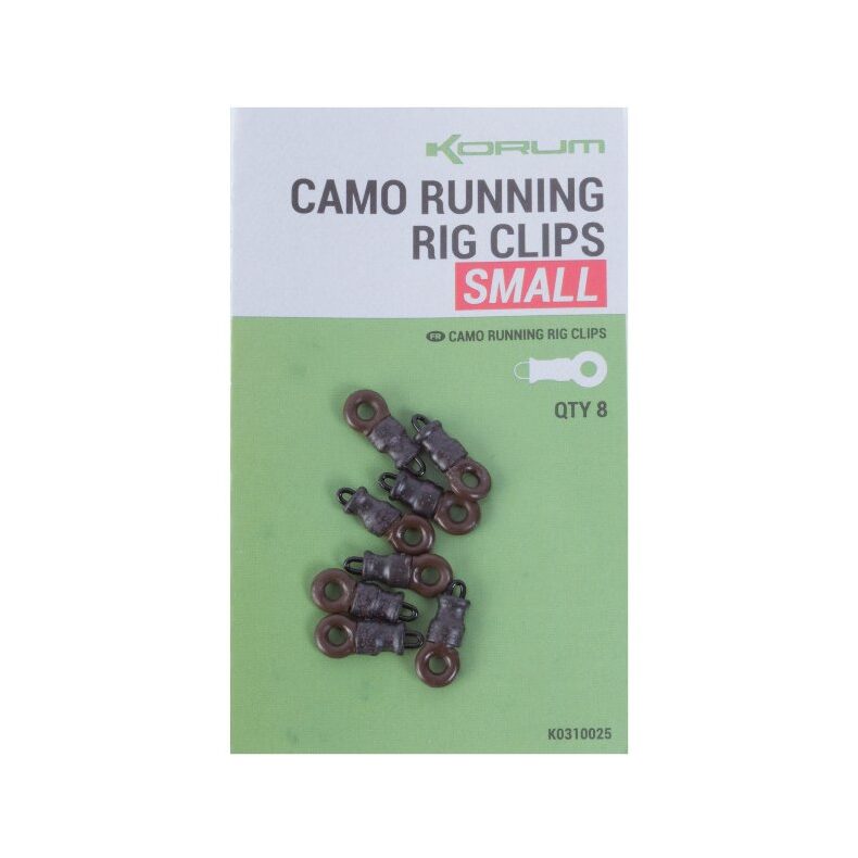 Кольцо с застежкой KORUM Camo Running Rig Clips Small для фидерной рыбалки — CARPshop