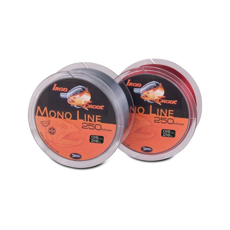 Леска для форелевой рыбалки IRON TROUTMONO Line 250м 0,18мм 2.59кг серая — CARPshop