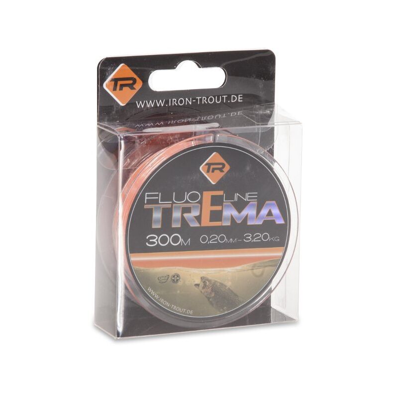 Леска для ловли форели IRON TROUT TREMA Line - 300m / 0,20mm / 3.20kg - Fluo Ora — фото 2 — CARPshop