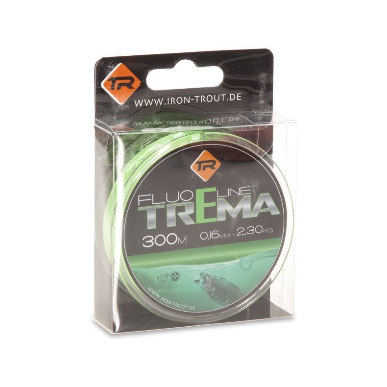 Леска для ловли форели IRON TROUT TREMA Line - 300m / 0,16mm / 2.30kg - Fluo Gre — фото 2 — CARPshop