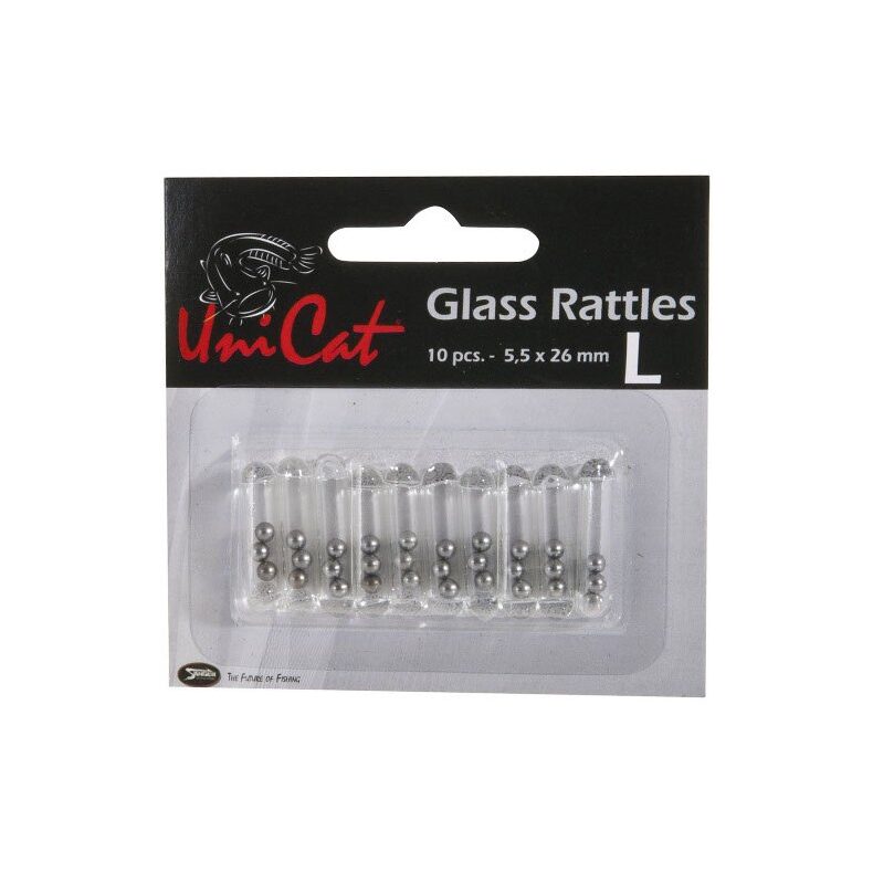 Шумовая капсула UNI CAT Glass Rattles - Large - 5.5x26mm / 10шт. — фото 3 — CARPshop