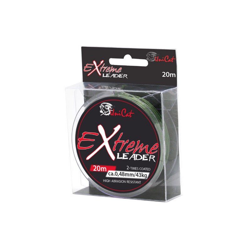 Поводковый материал UNI CAT X-TREME Leader - 20m / 0.48mm / 43kg — фото 2 — CARPshop