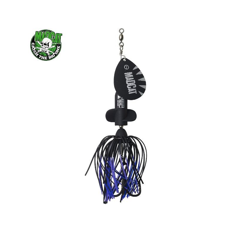 Блесна вращающаяся MADCAT A-STATIC SCREAMING SPINNER 65g BLACK DEVIL для ловли сома — CARPshop