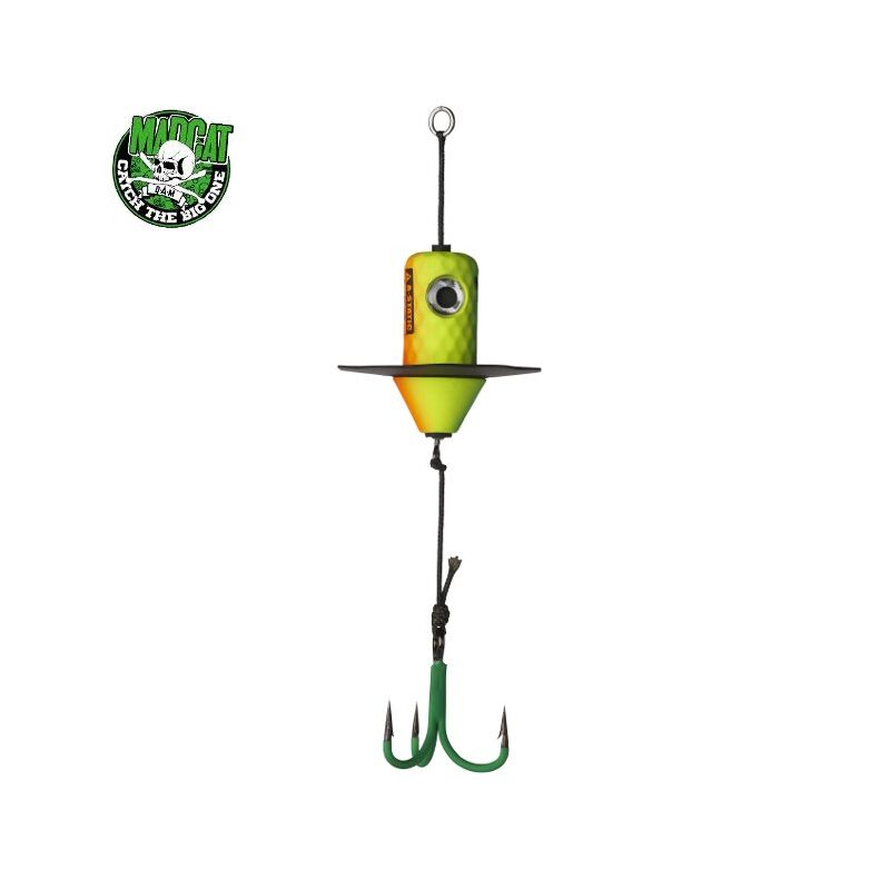 Блесна вертикальная MADCAT A-STATIC SILENT TEASER 100g FIRETIGER для сомовой рыбалки — CARPshop