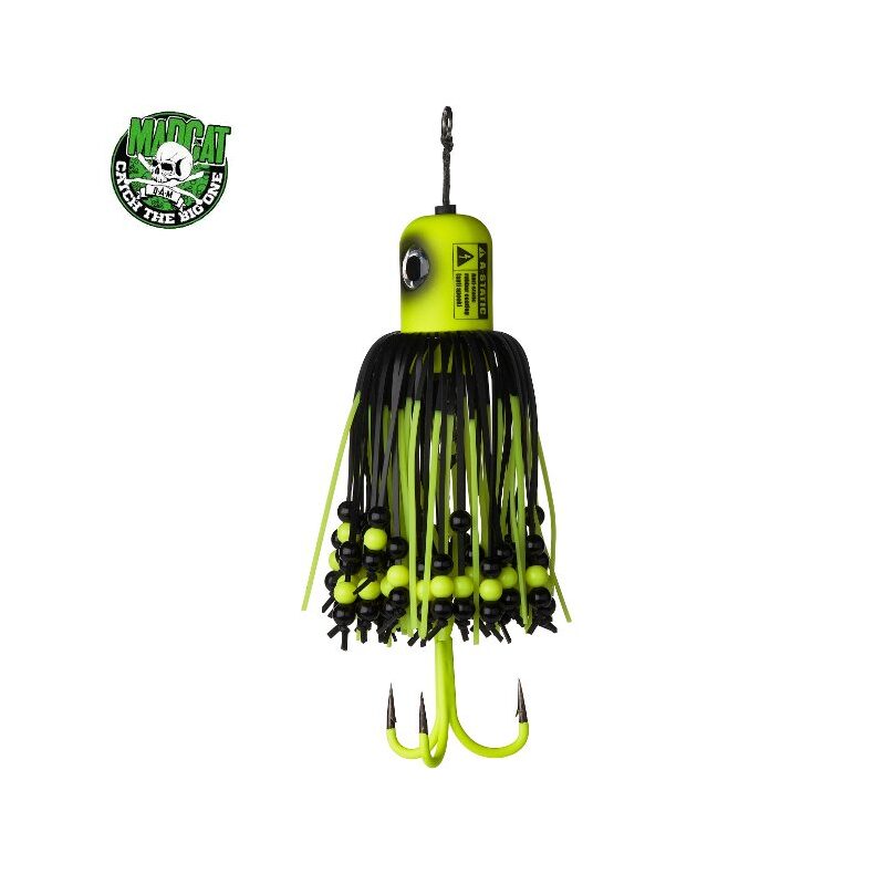 Вертикальная блесна CLONK TEASER 250g FLUO YELLOW UV для сомовой рыбалки — CARPshop