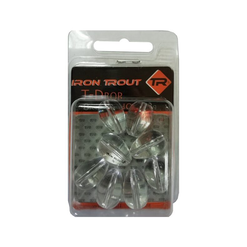 Груз-капля прозрачный IRON TROUT T-Drop Ghost / 5g - 5шт. — фото 2 — CARPshop