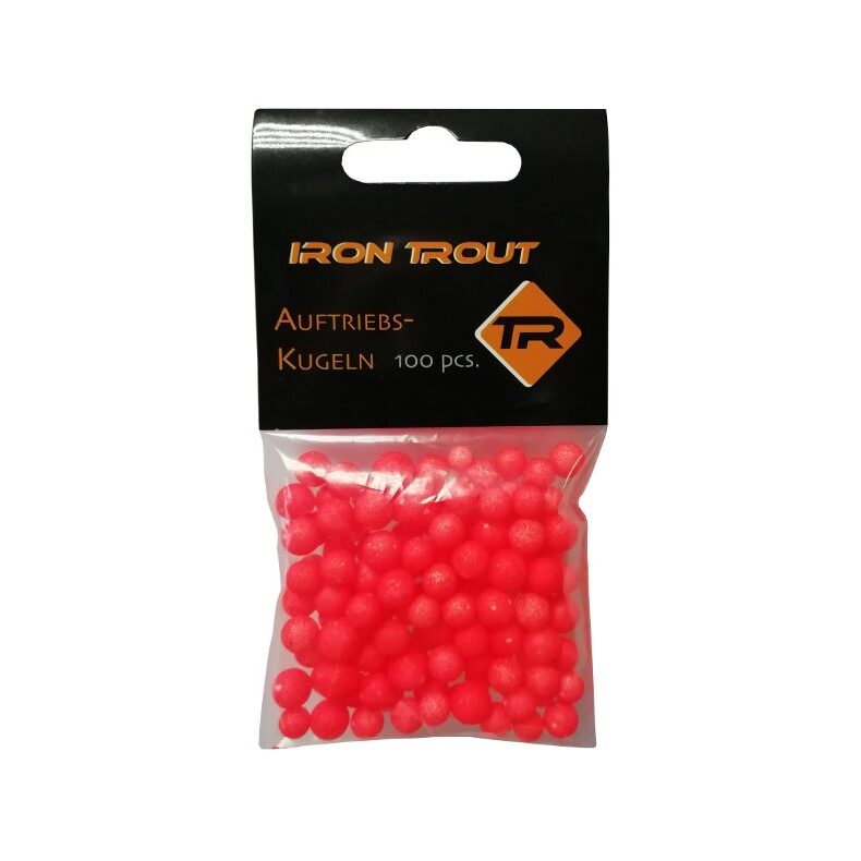 Шарики плавающие IRON TROUT Buoyancy Ball 6-10mm Red для форелевой рыбалки — CARPshop
