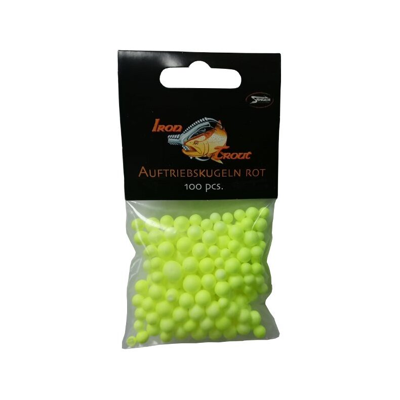 Шарики плавающие IRON TROUT Buoyancy Ball 6-10mm Yellow для ловли форели — CARPshop