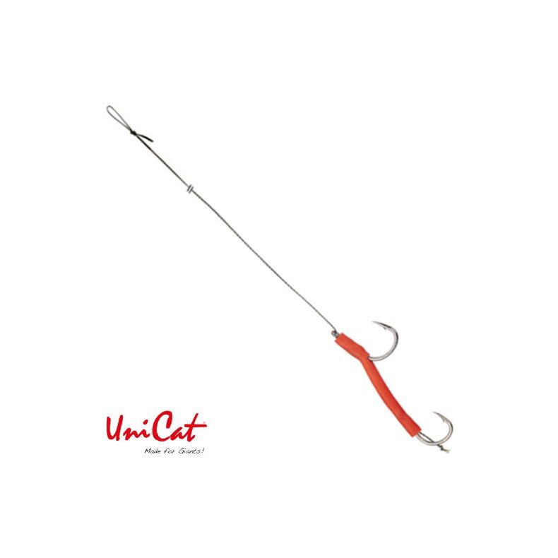 Готовые оснастки на сома UNI CAT STIFF HAIR Rig №6/0+4/0 120cm для ловли сома — CARPshop