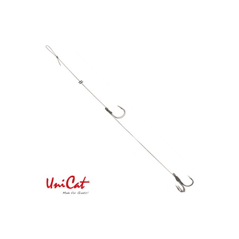 Готовые оснастки на сома UNI CAT Hook Rig №6/0+2/0 110cm для ловли сома — CARPshop