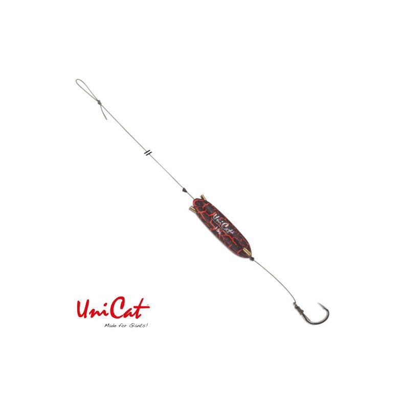 Готовые оснастки на сома UNI CAT POWER RATTLE 15g S-Hook Rig №6/0 для сомовой рыбалки купить в CARPshop
