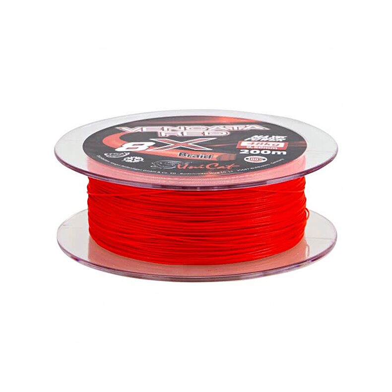 Леска плетеная UNI CAT VENCATA RED 8-X Line - 200m / 0.60mm / 57kg — фото 2 — CARPshop