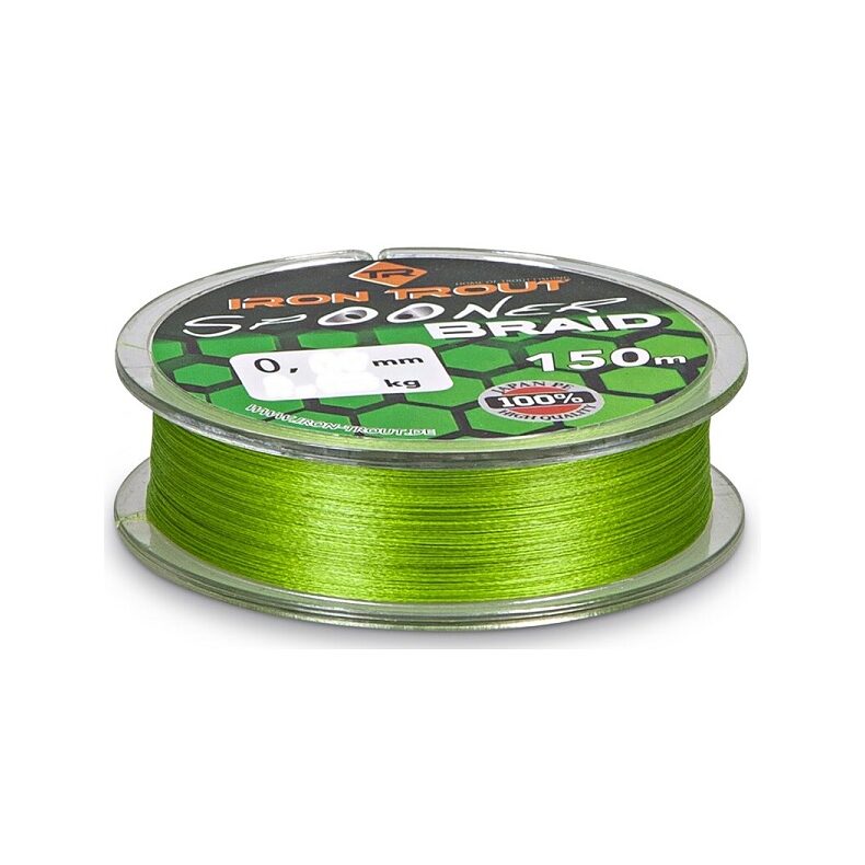 Плетеная леска Iron Trout SPOONER PE Braid 0,04mm для форелевой рыбалки — CARPshop