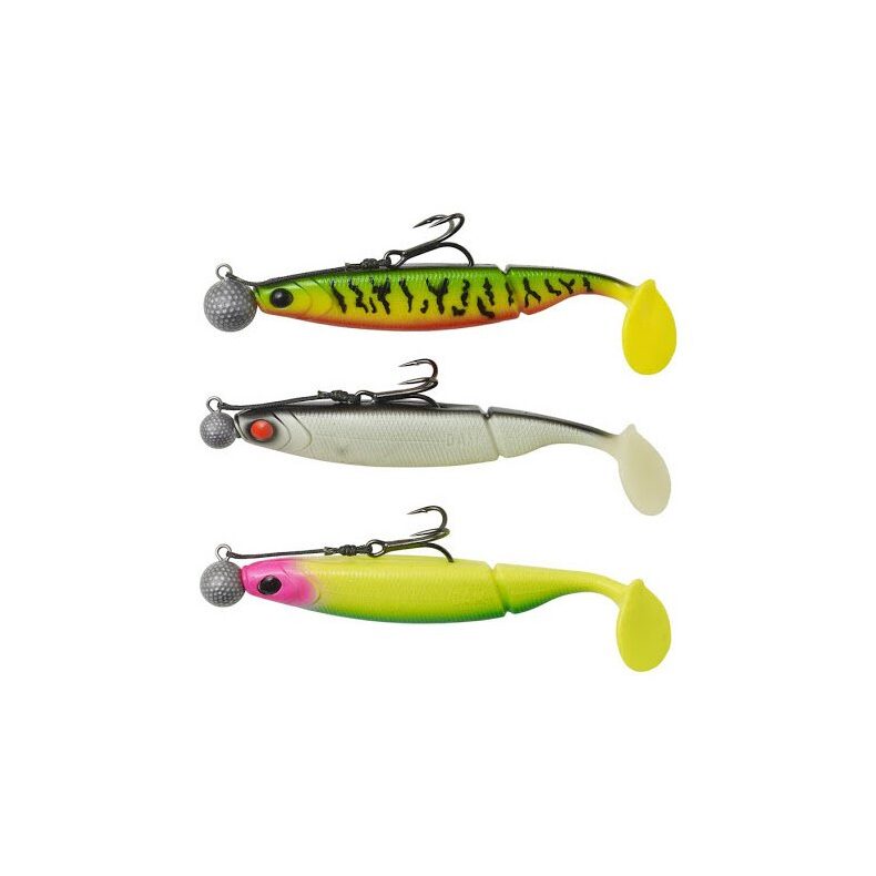 Виброхвост оснащенный MADCAT® RTF SHAD - 40g - FIRETIGER UV — фото 2 — CARPshop