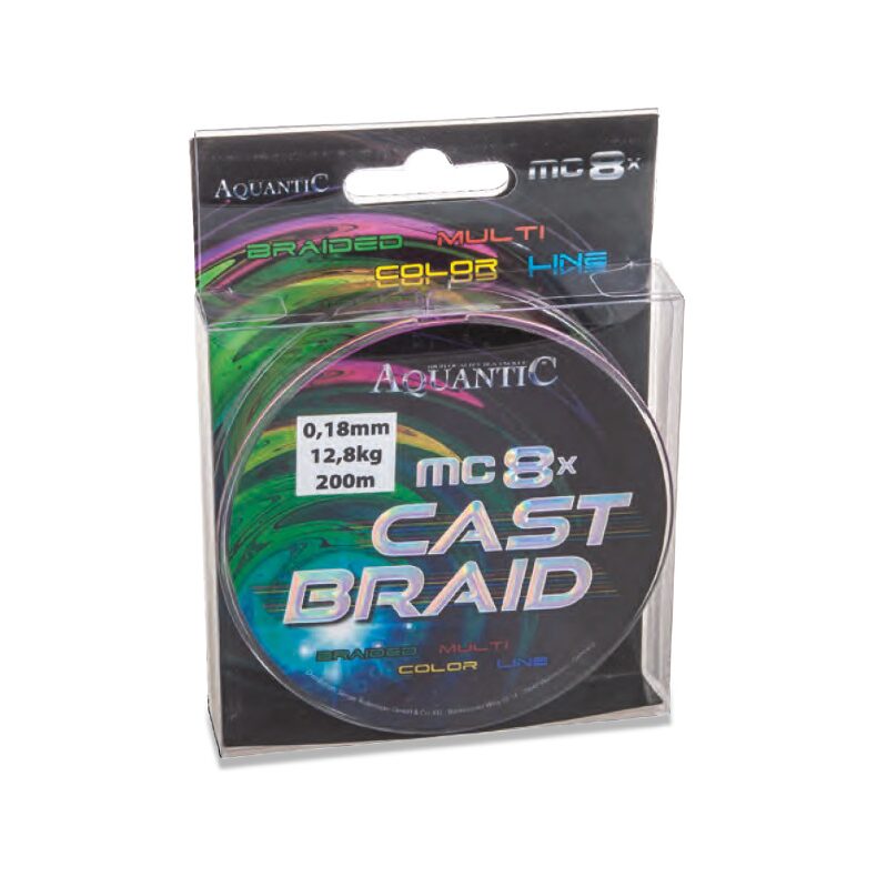 Леска морская плетеная AQUANTIC® 8x MC Cast Braid - 0.11mm / 8.1kg / 200m - Mult — фото 2 — CARPshop
