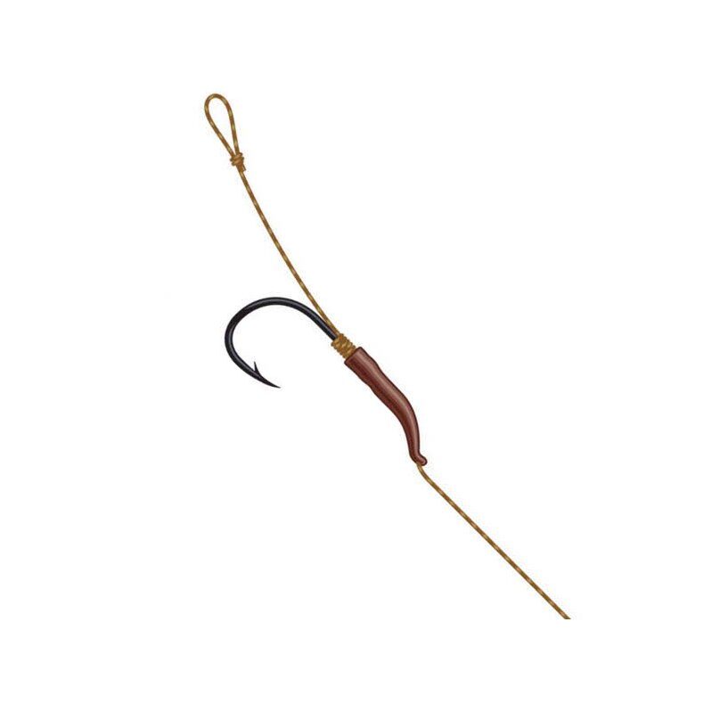 Карповый поводок DAM® TACTIX Line Aligner Rig №4 / 18cm / 20lb - 2шт. — фото 2 — CARPshop