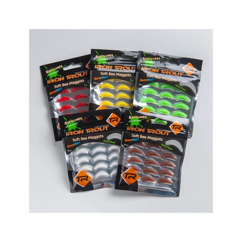 Силиконовые приманки ароматизированные IRON TROUT Super Soft Bee Maggots - Garli — фото 3 — CARPshop