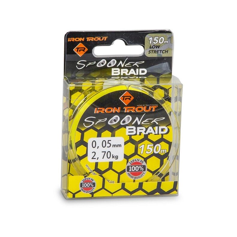 Леска плетеная Iron Trout SPOONER PE Braid 0,04mm для форелевой рыбалки — CARPshop