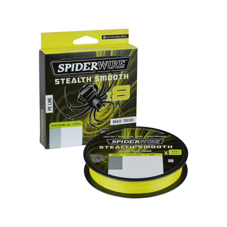 Плетеный шнур SPIDER WIRE STEALTH SMOOTH X8 0.15mm для ловли карпа — CARPshop